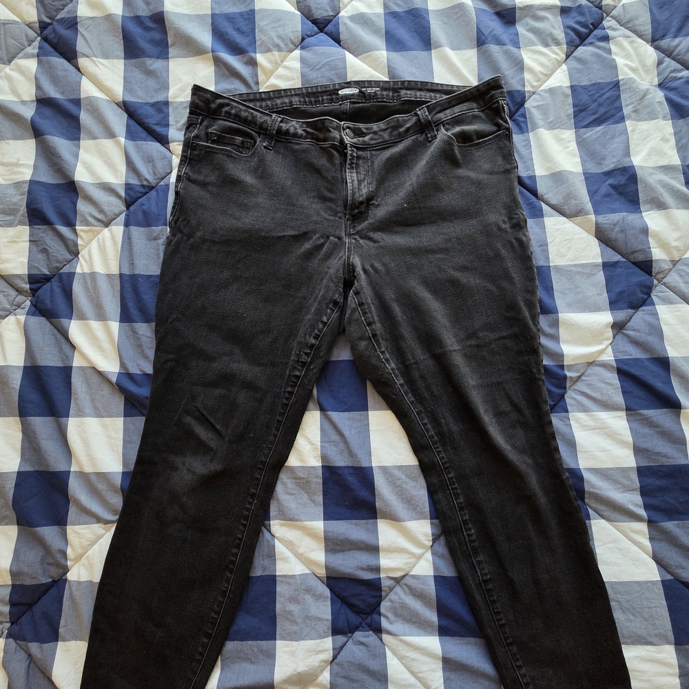 Old Navy Womens Black Pop Icon Skinny Jeans Size 22